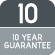 10 Year Guarantee Icon